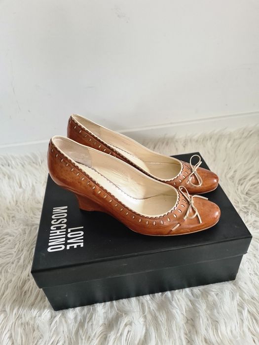 Gino Rossi 41 26cm skórzane czółenka skóra w stylu vintage pin up retr