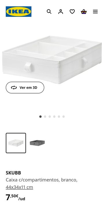 Divisória Para gavetas IKEA - caixa com compartimentos SKUBB