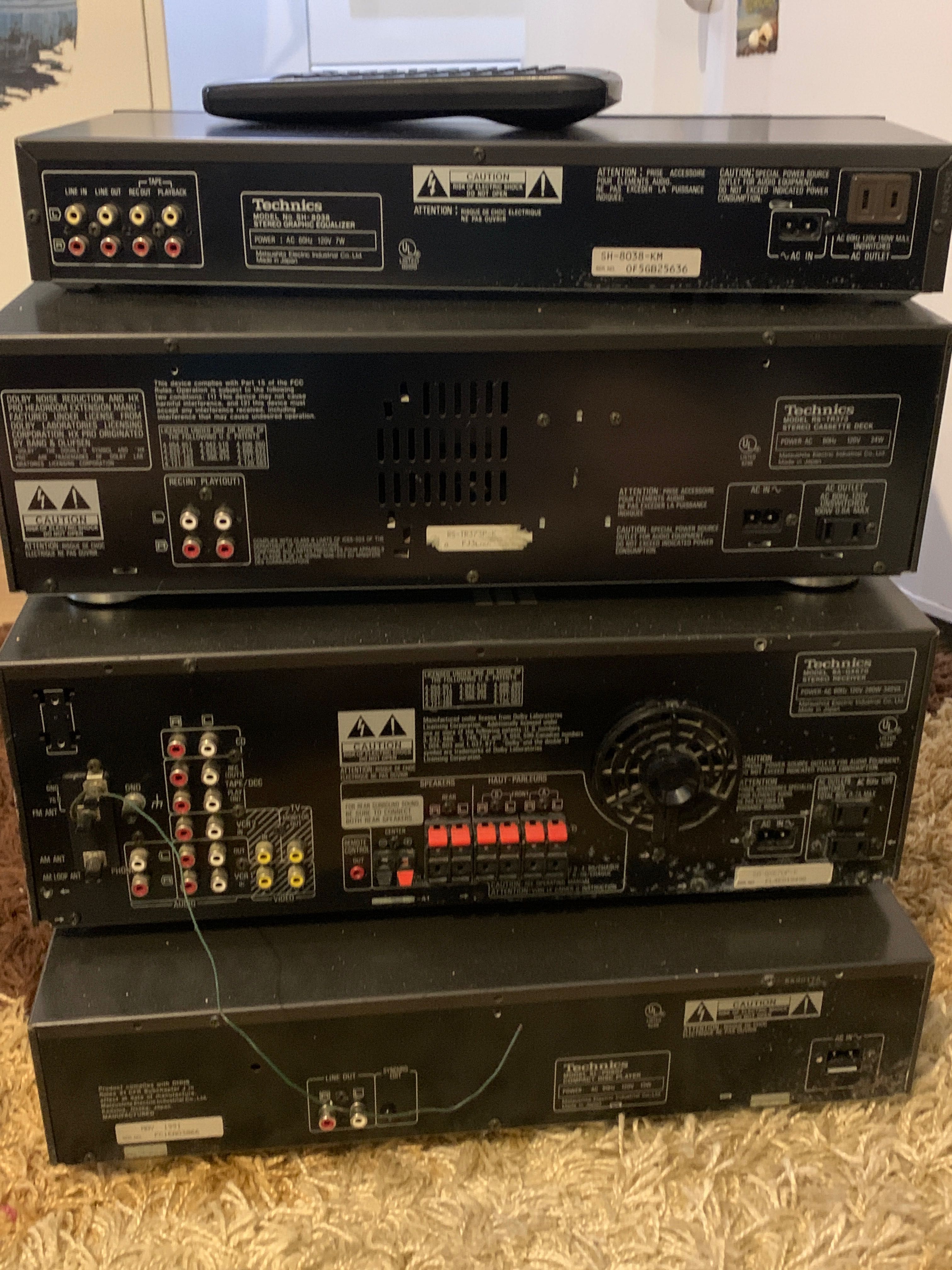 Cały zestaw Technics SA-GX670