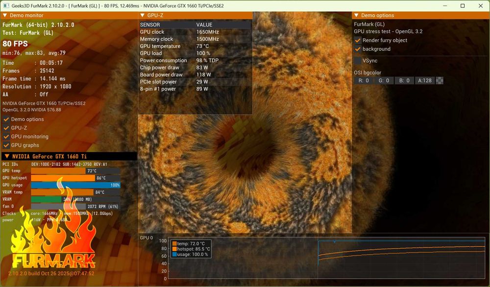 MSI GeForce GTX 1660 Ti Ventus XS 6G OC
