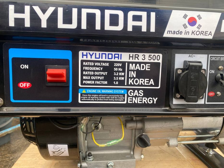 Генератор HYUNDAI 3.5 кВт JN медь, Корея бесплатная доставка