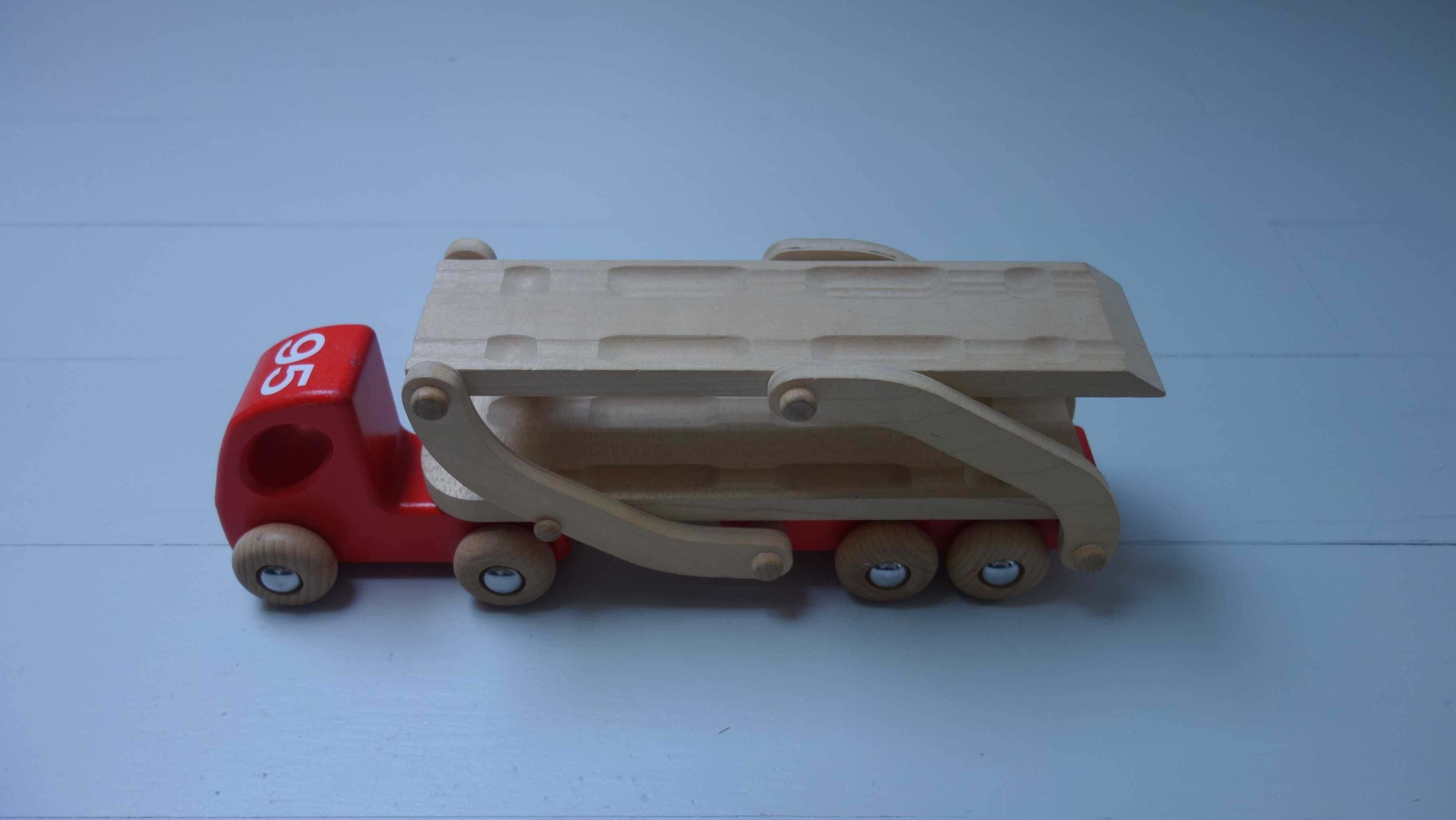 Drewniany samochód transportowy, rozkładany