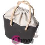 organizer OBAG MINI WOREK elegancka struktura beżowa komin oMay