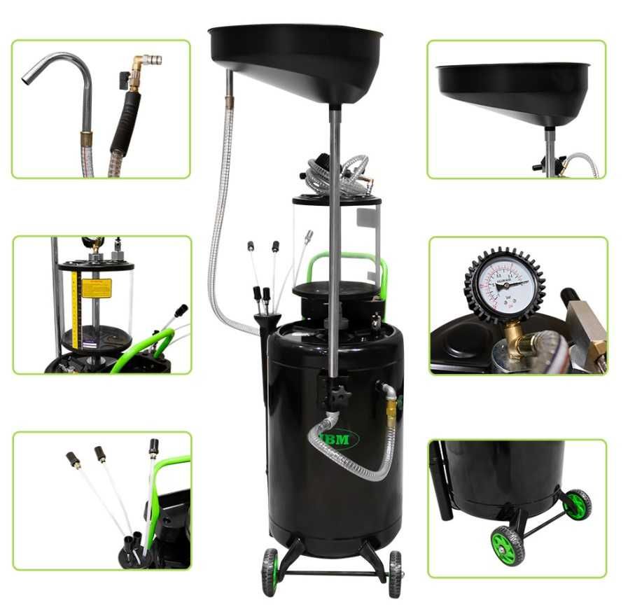 ASPIRADOR  DE ÓLEO COM SISTEMA DE ASPIRAÇÃO 90 LITROS TANQUE- 53874