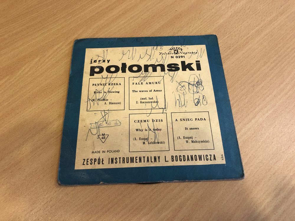 Płyta winylowa singiel Jerzy Połomski