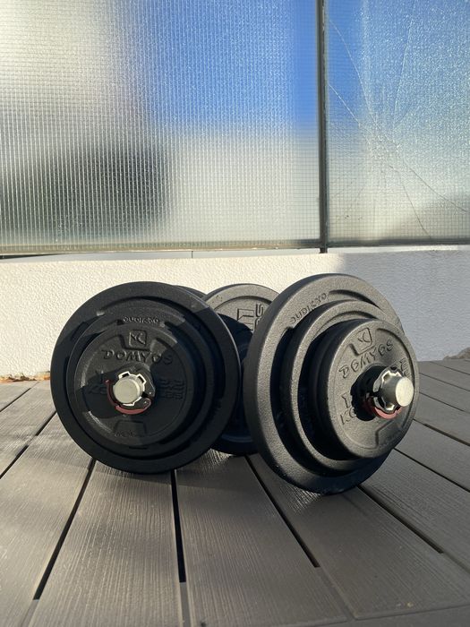 Par de halteres de 20kg (40kg no total)