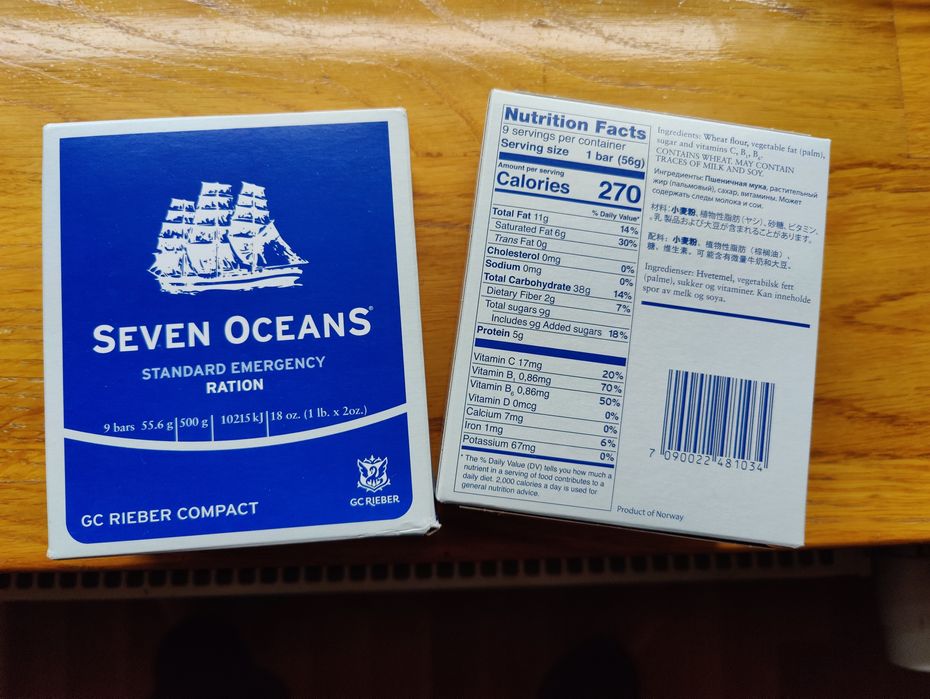 Racje Żywnościowe Seven Oceans 2 sztuki