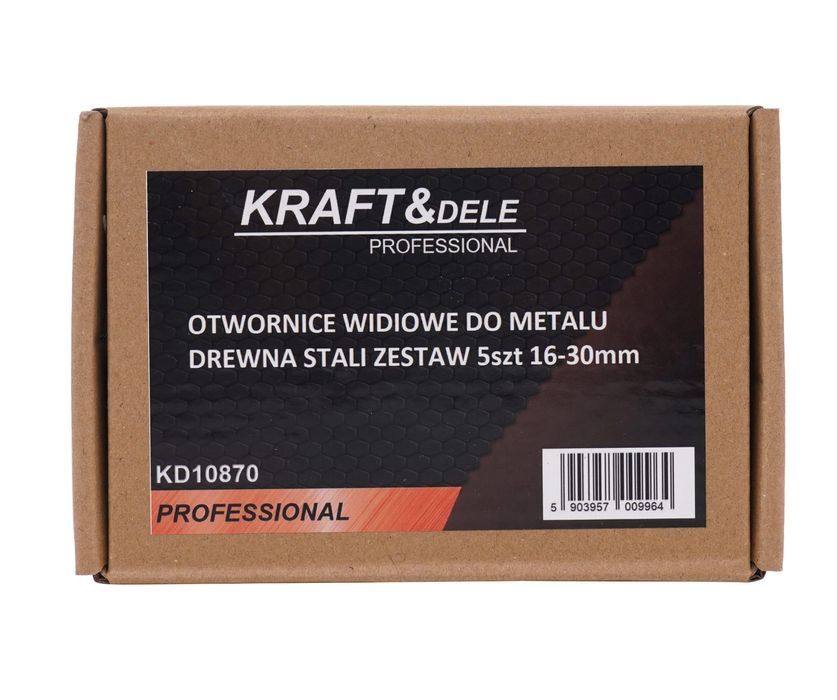 Zestaw wierteł widiowych do metalu/drewna KD10870