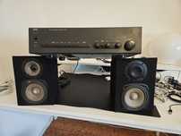 Amplificador NAD C320 com colunas