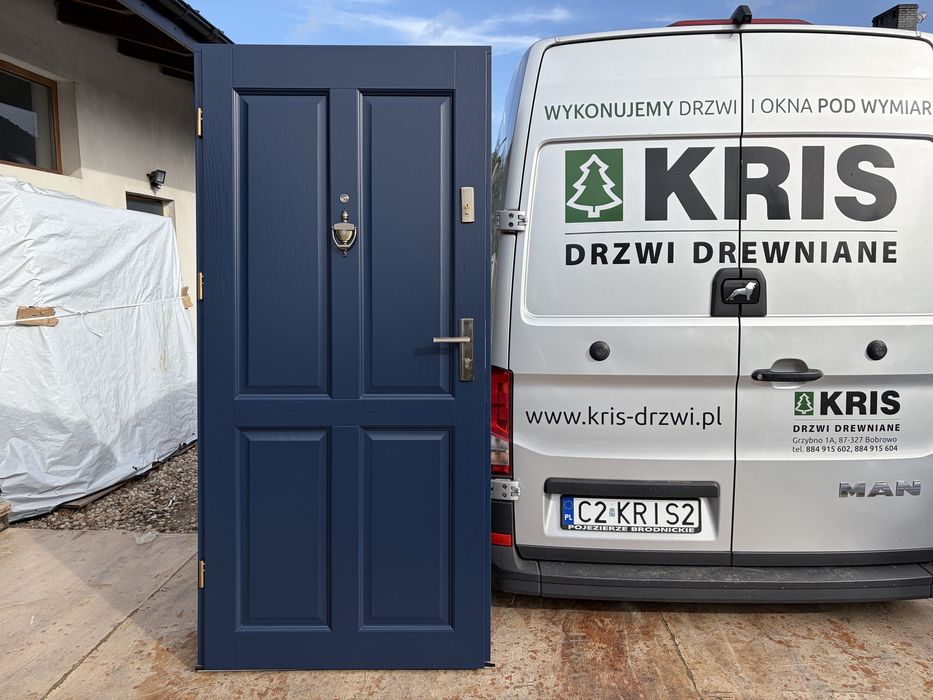 Drzwi wejściowe drewniane OD RĘKI wewnątrzklatkowe Cała Polska i ue