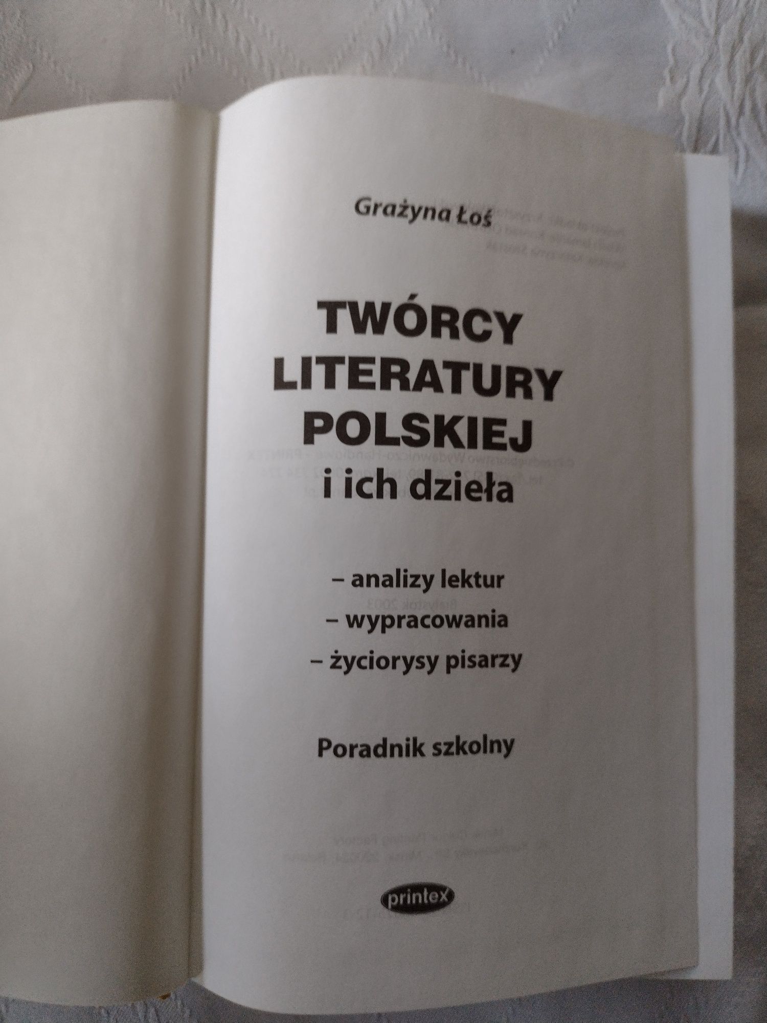 Twòrcy literatury polskiej i ich dzieła