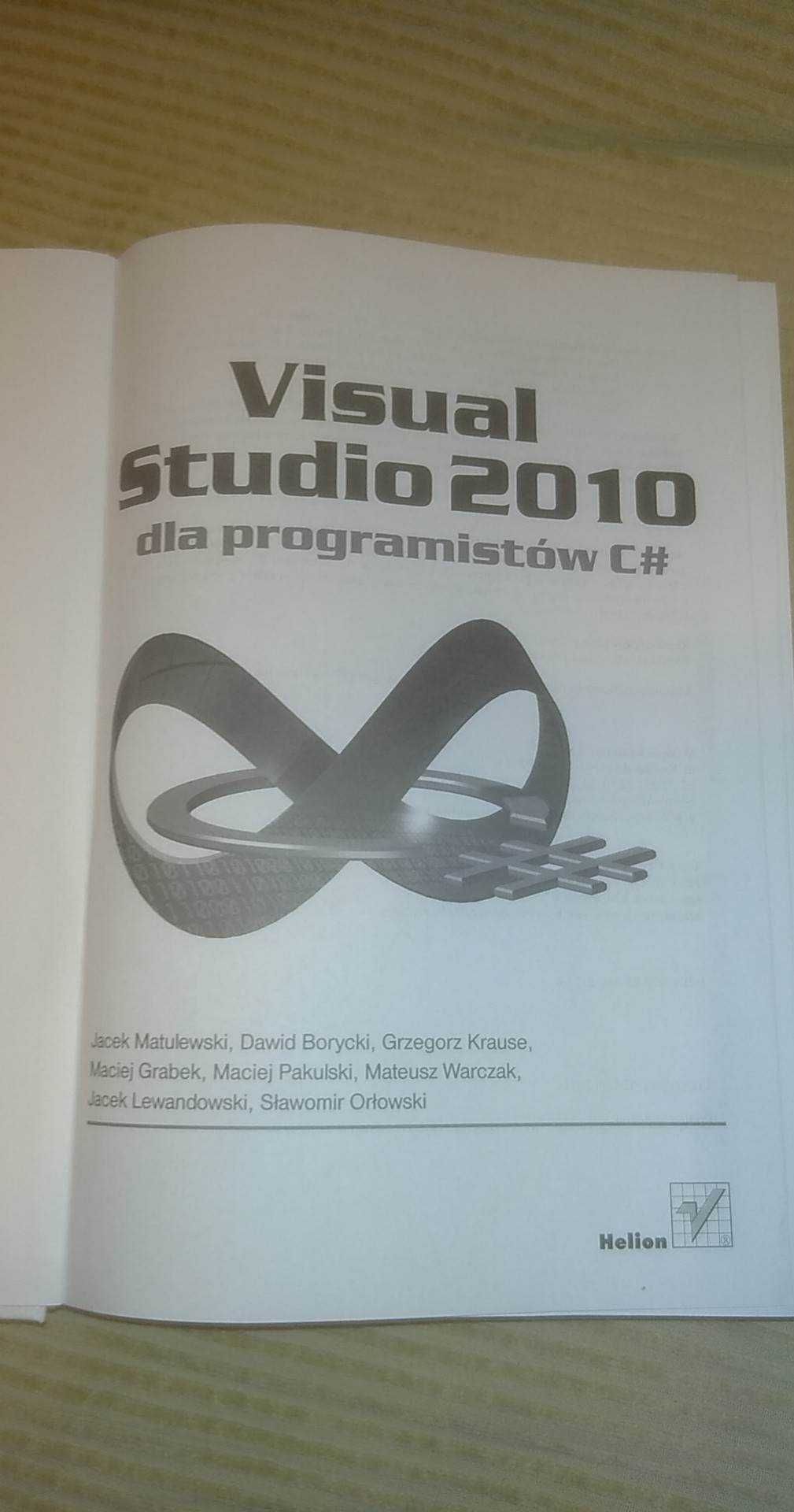 Visual Studio 2010 dla programistów C# praca zbiorowa z płytą jak nowa