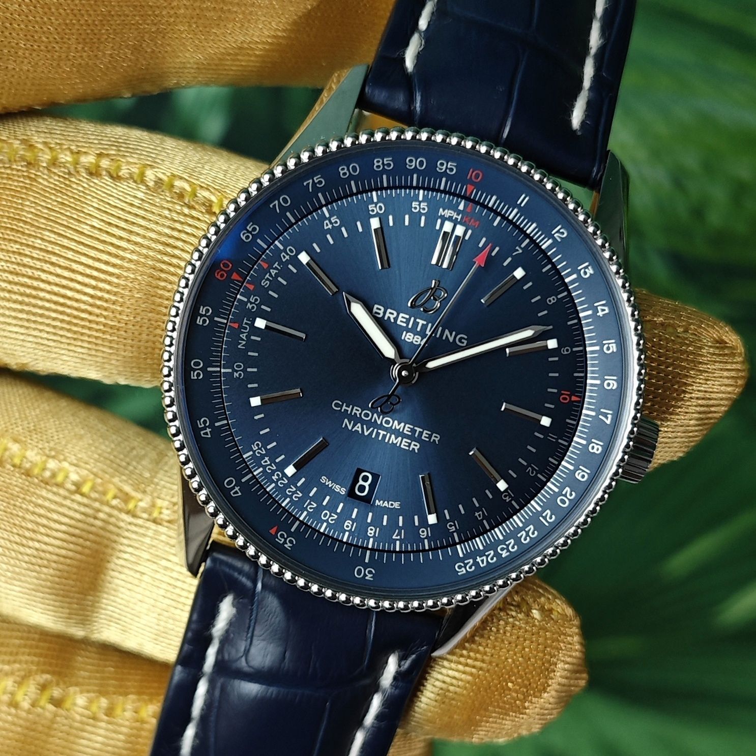 Breitling Navitimer Automatic 41 mm GWARANCJA zegarek męski pasek 43