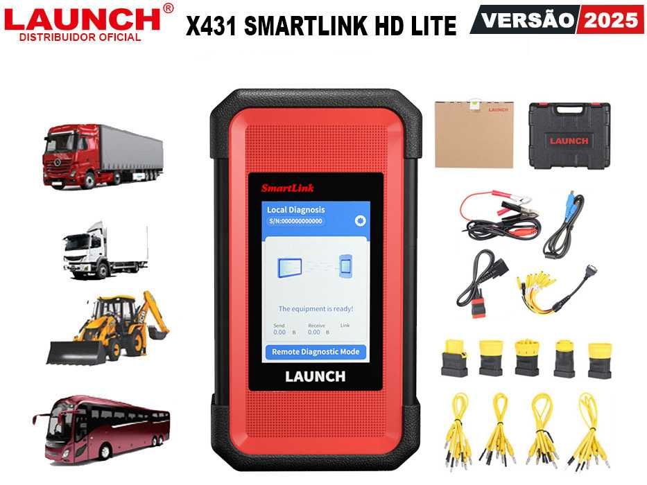 Launch X431 PROS V5 HD Maq Diagnostico Ligeiros + Pesados (NOVO)