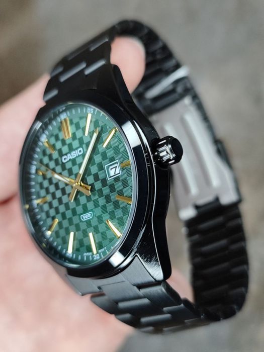 Годинник  Casio MTP-VD03B-3A Оригінал Гарантія Чорні Часы
