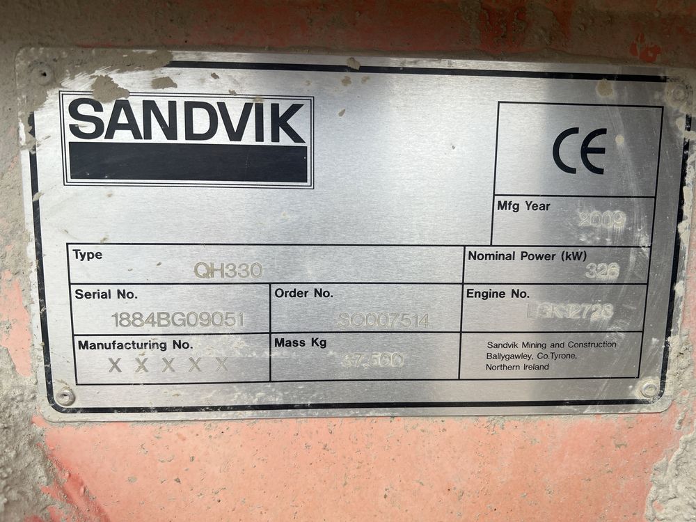 Kruszarka stożkowa Sandvik QH 330 maxtrak 1000