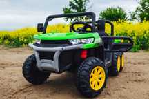 CIĄGNIK Elektryczny John Deere 24V 480W TRAKTOR Auto Akumulator DZIECI