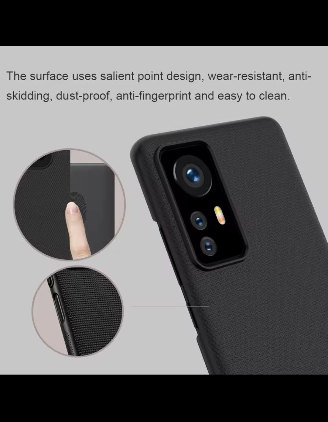 Etui Nillkin Super Frosted Shield do Xiaomi 12 Pro czarne