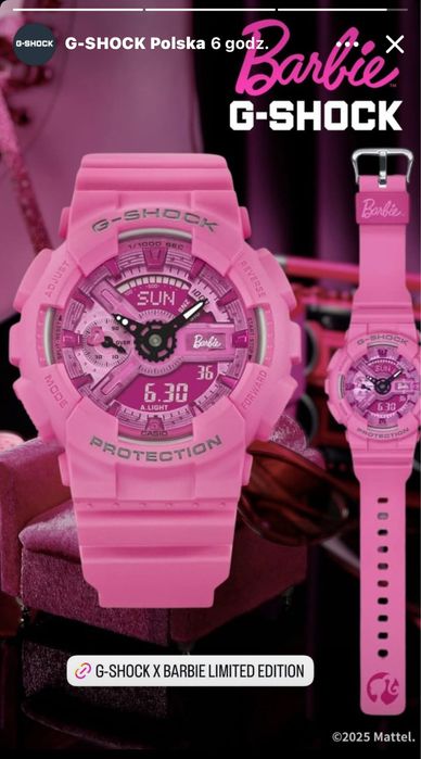Casio G shock GMA S110BE limited edycja Nowy plus ciuchy fuksja