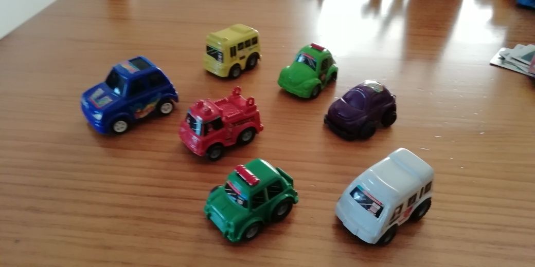 Conjunto de 7 carros