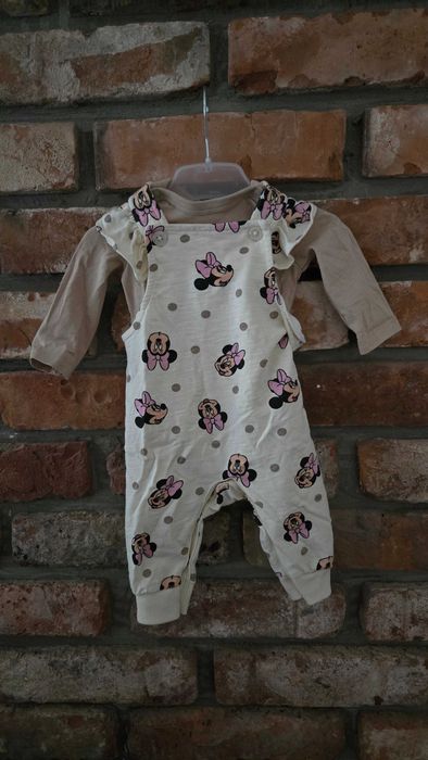 Disney komplet 3 szt. rozmiar 56 dziewczynka, Myszka Minni