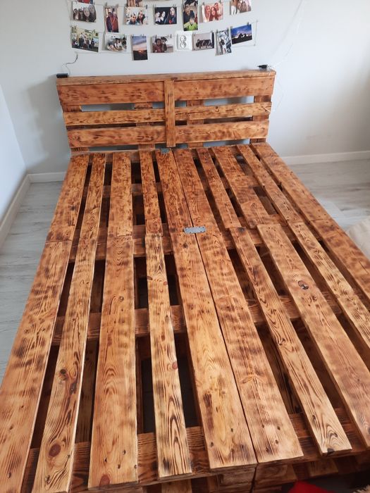 Łóżko z palet euro