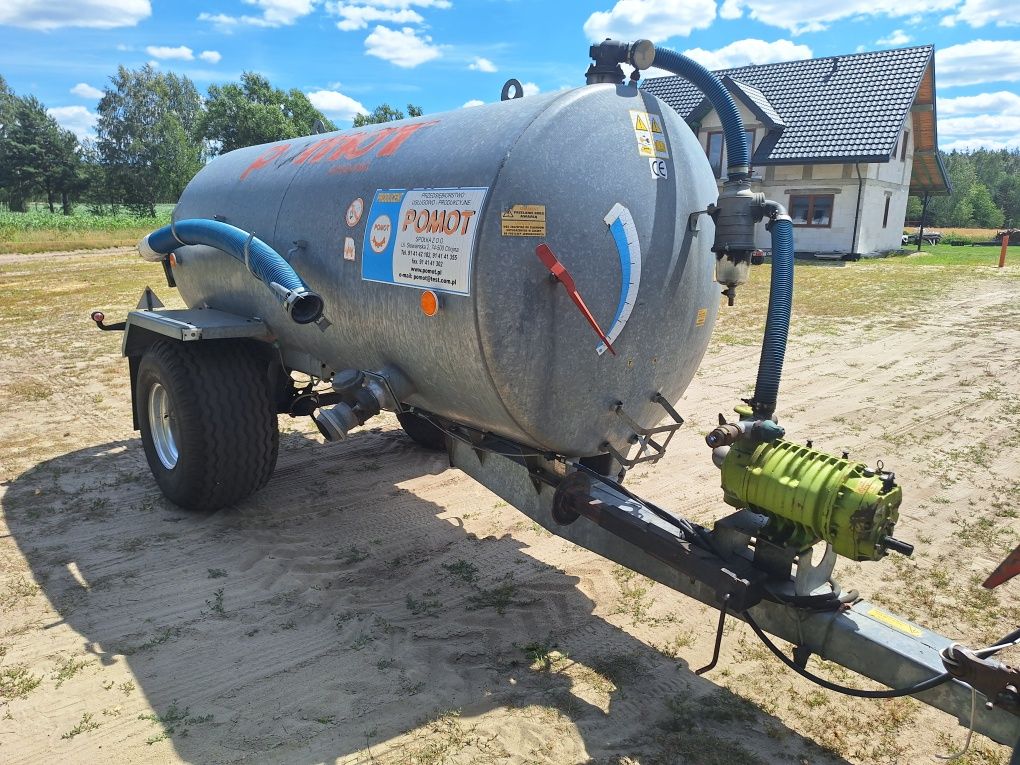 Beczkowóz ocynkowany Pomot 5000l 2013r stan bdb.