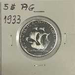 5 escudos prata 1933