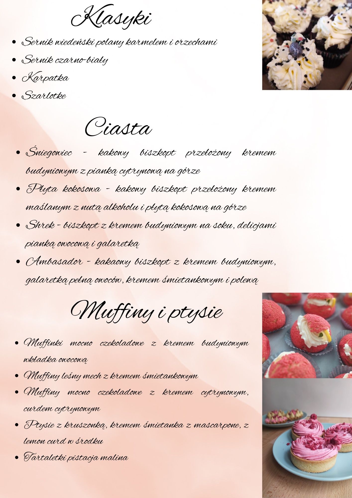 Torty, ciasta i inne słodkości
