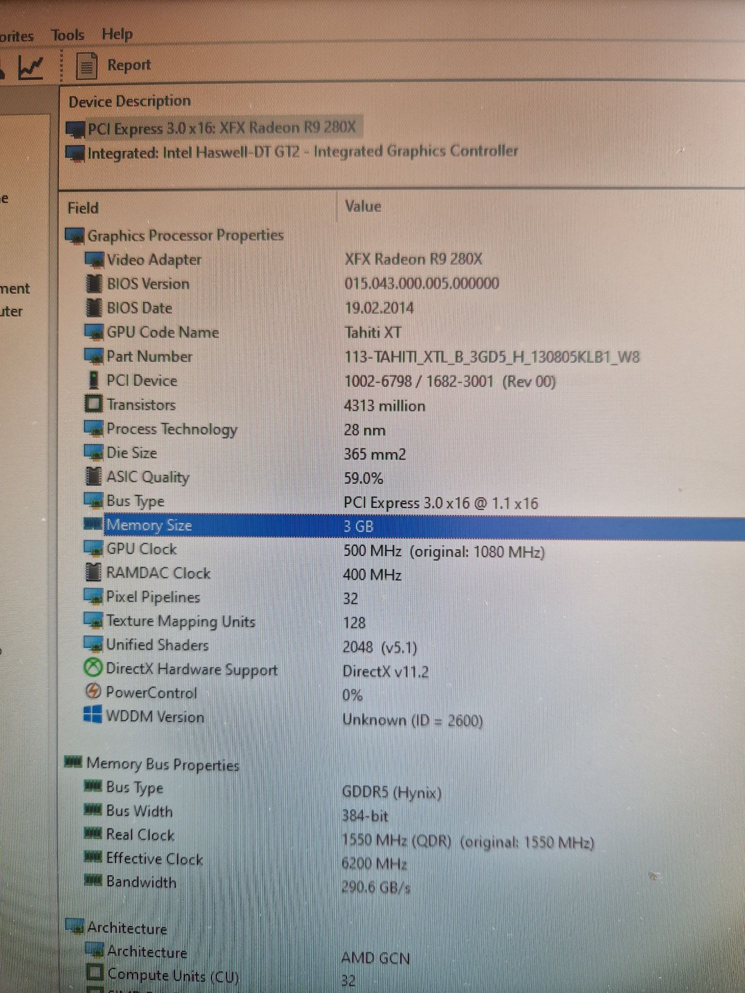 XFX R9 280X 3GB  Відеокарта  Стан гарний