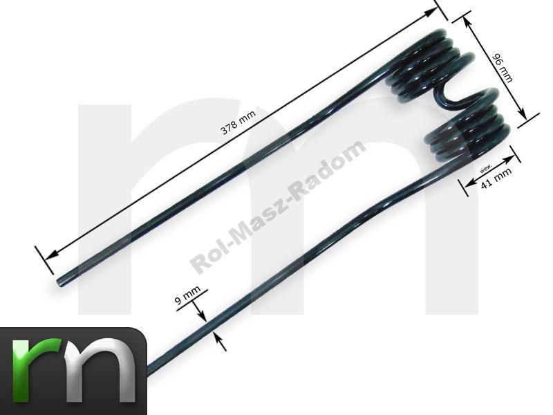Palec Sprężyna Przetrząsacza DEUTZ FAHR KH 4, 400,500 D,5000 WYSYŁKA