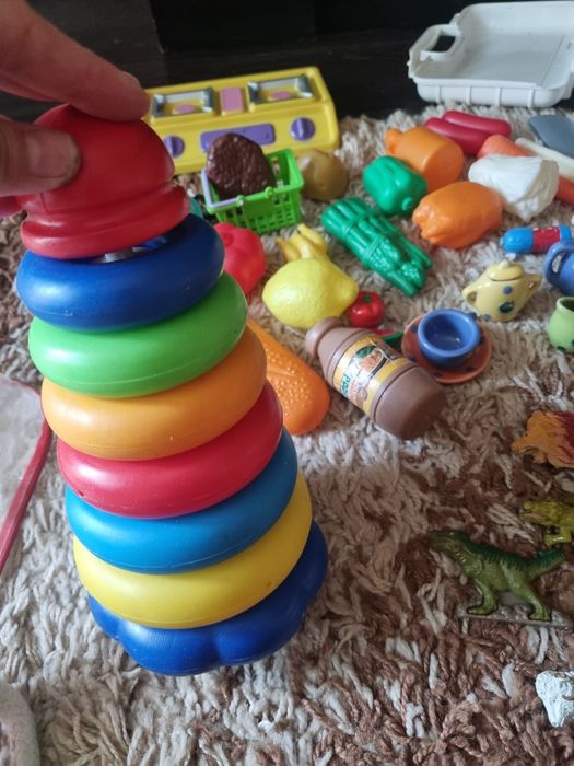 Звіринець,конструктор,пірамідка Всі іграшки одним лотом !