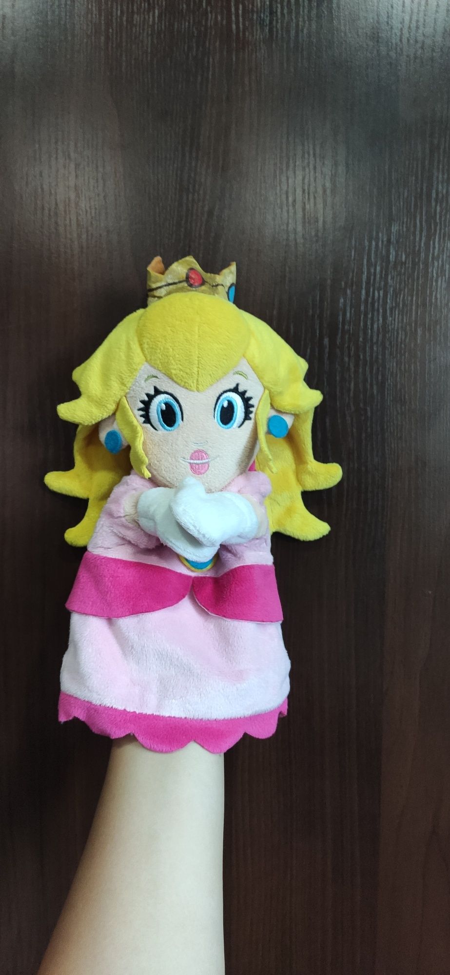Игрушка  принцесса Пич на руку Super mario