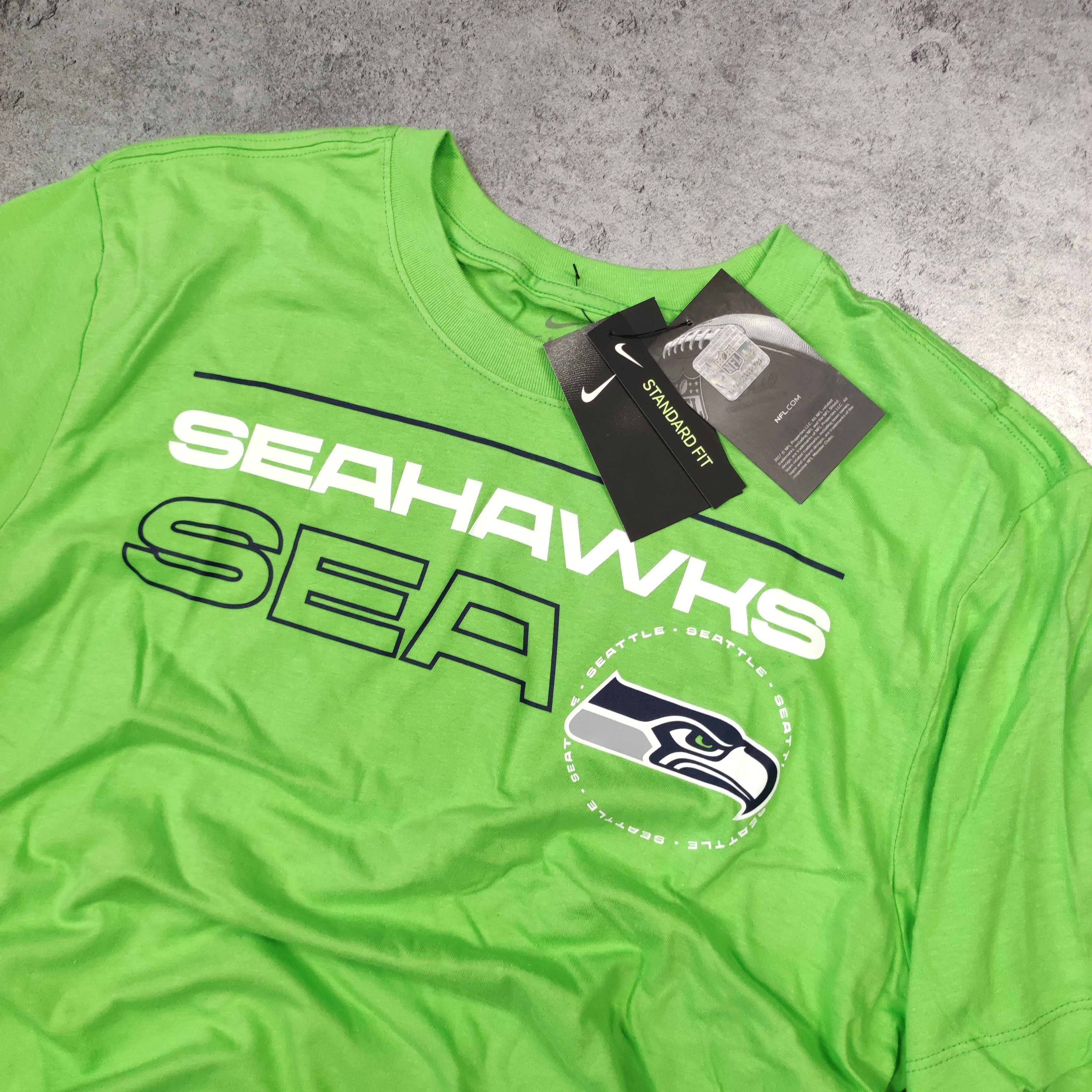 MĘSKA Koszulka NOWA Nike Zielona NFL Seahawks Football Amerykański