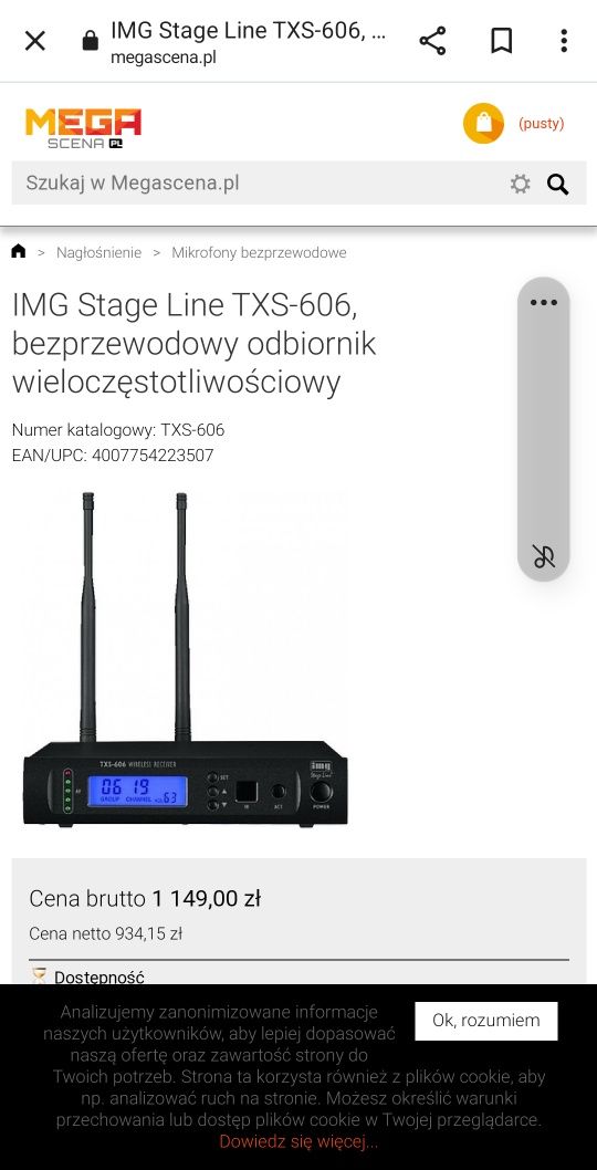 IMG Stage Line TXS-606, bezprzewodowy odbiornik wieloczęstotliwościowy