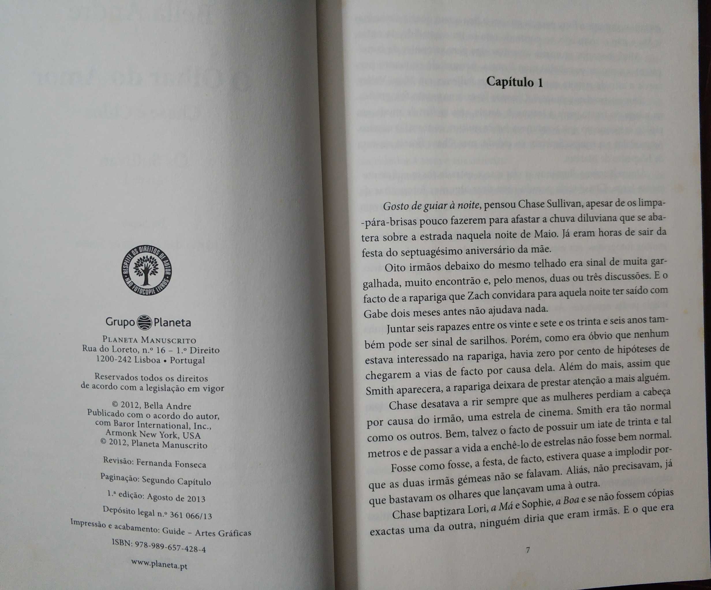 Livros "O Olhar do Amor" e "A Partir deste Momento" - Bella Andre
