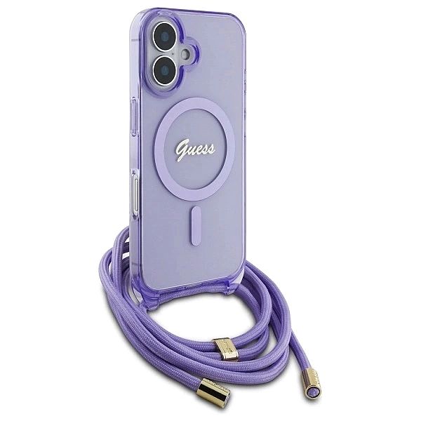 Guess GUHMP16SHCTSGNSU iPhone 16/6.1" fioletowy/purple hardcase Crossb