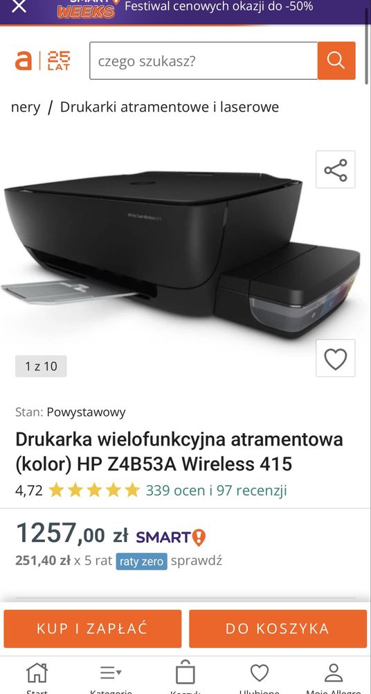 Drukarka HP Ink Tank Wireless 415