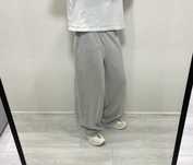 Широкі спортивні штани сірі sweatpants baggy бегги штаны серые opium