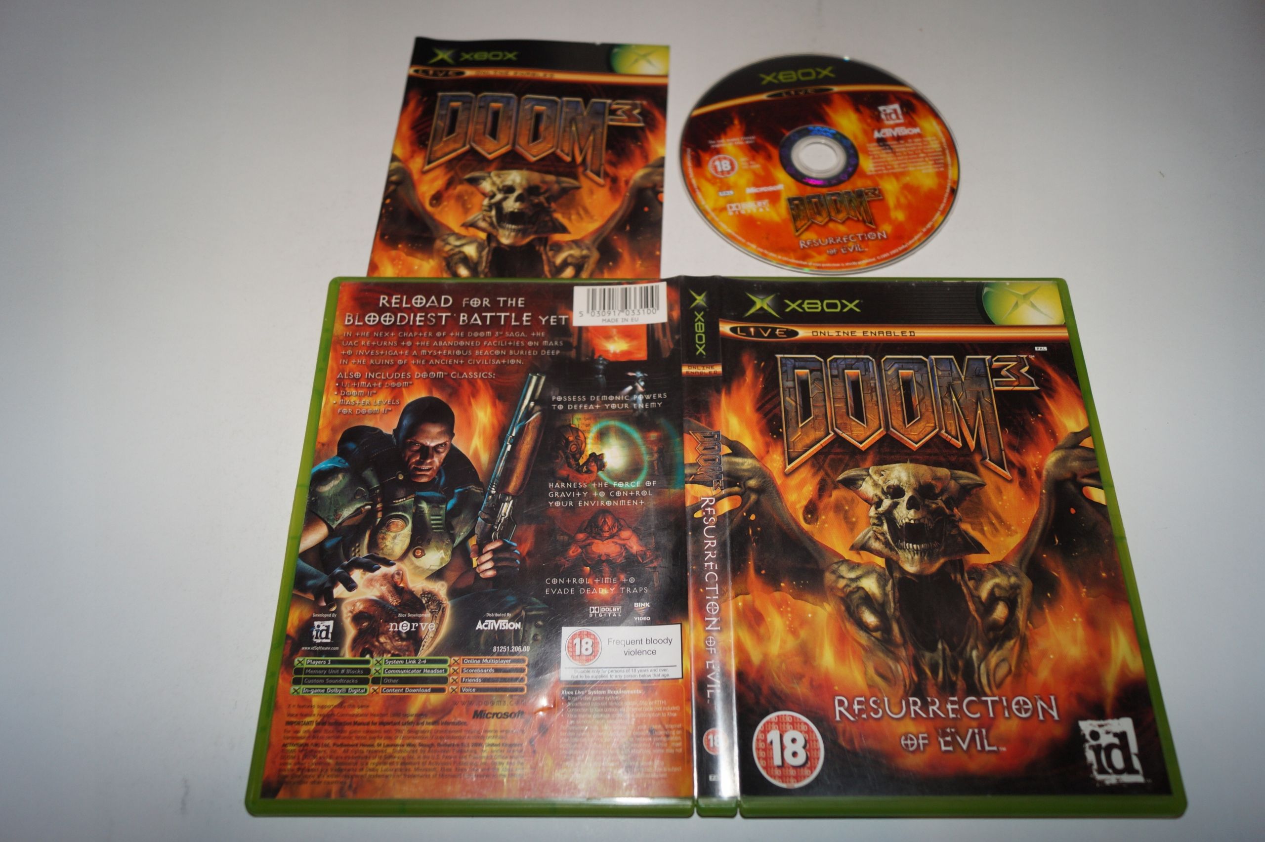 Gra Xbox Doom 3: Resurrection Of Evil Microsoft Xbox