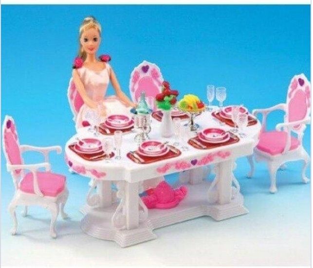 Мебель для кукол Барби Меблі для ляльок (столовая, кухня)
