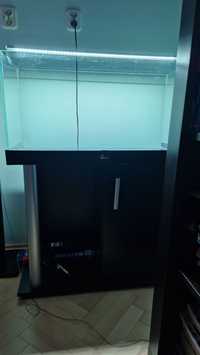 Zestaw akwarium 112l, belka LED, filtr zewnętrzny, szafka pod akwarium