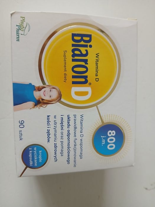 Biaron D, witamina D 800 j.m., 90 kapsułek twist-off