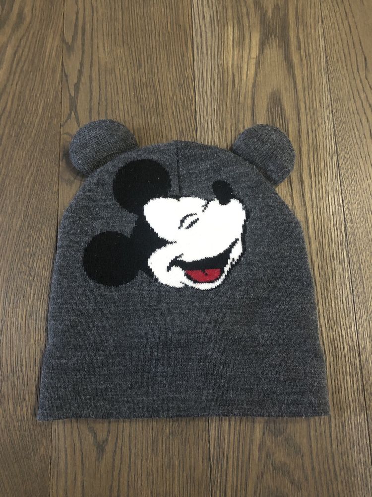 Демі / Тепла зима шапка Zara. Mickey Mouse. Розмір 50-54см.