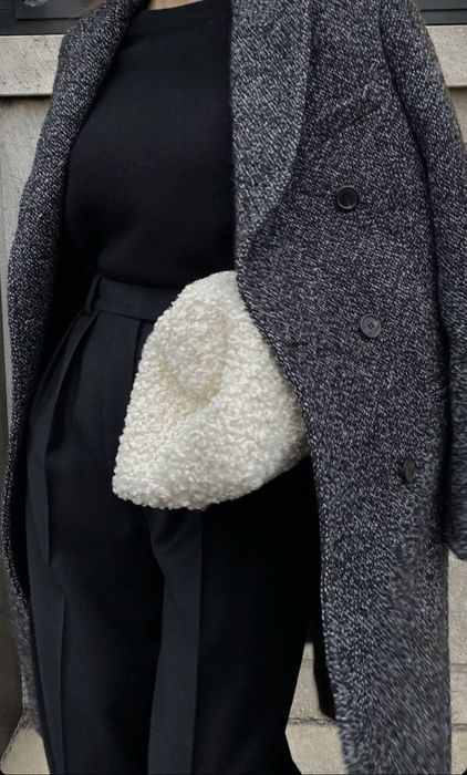 Kopertówka COS torebka fluffy baranek sherpa kozuch fluffy
