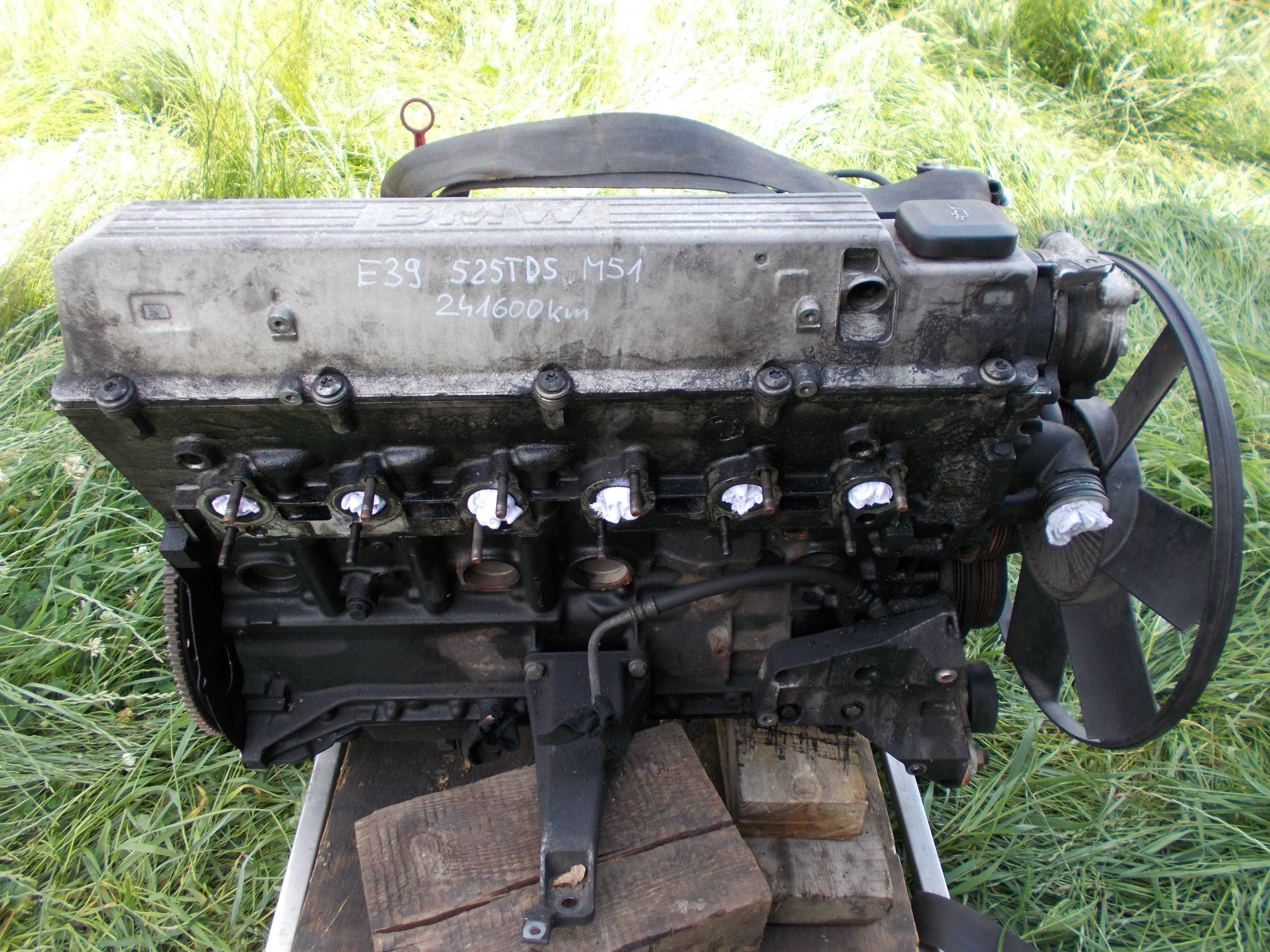 bmw E39 525tds 99r silnik 256T1 słupek M51 głowica 2.5tds wtryski