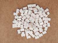 LEGO 100 sztuk element cegła cegiełka brick 1x2 kolor biały - 98283