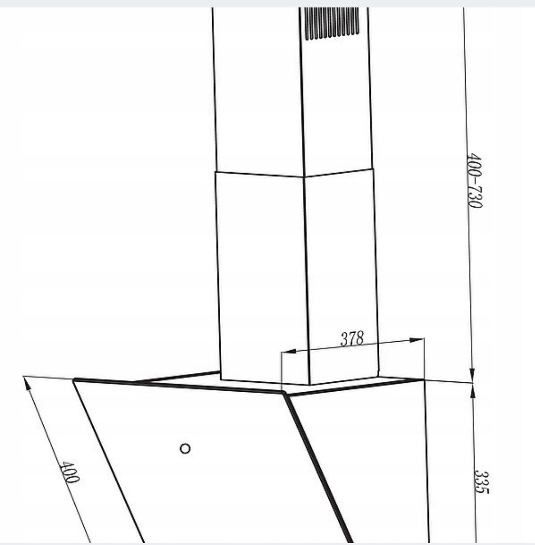 Okap kuchenny Respekta CH 88060 SA + 60 cm