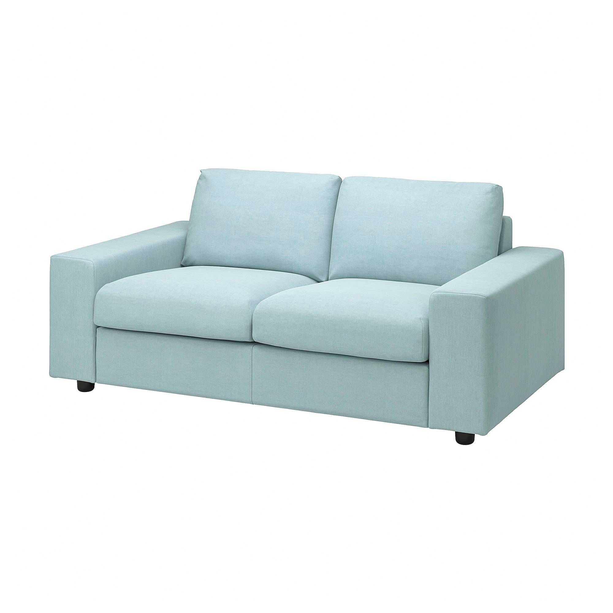 Vimle Ikea sofa Saxemara jasnoniebieski