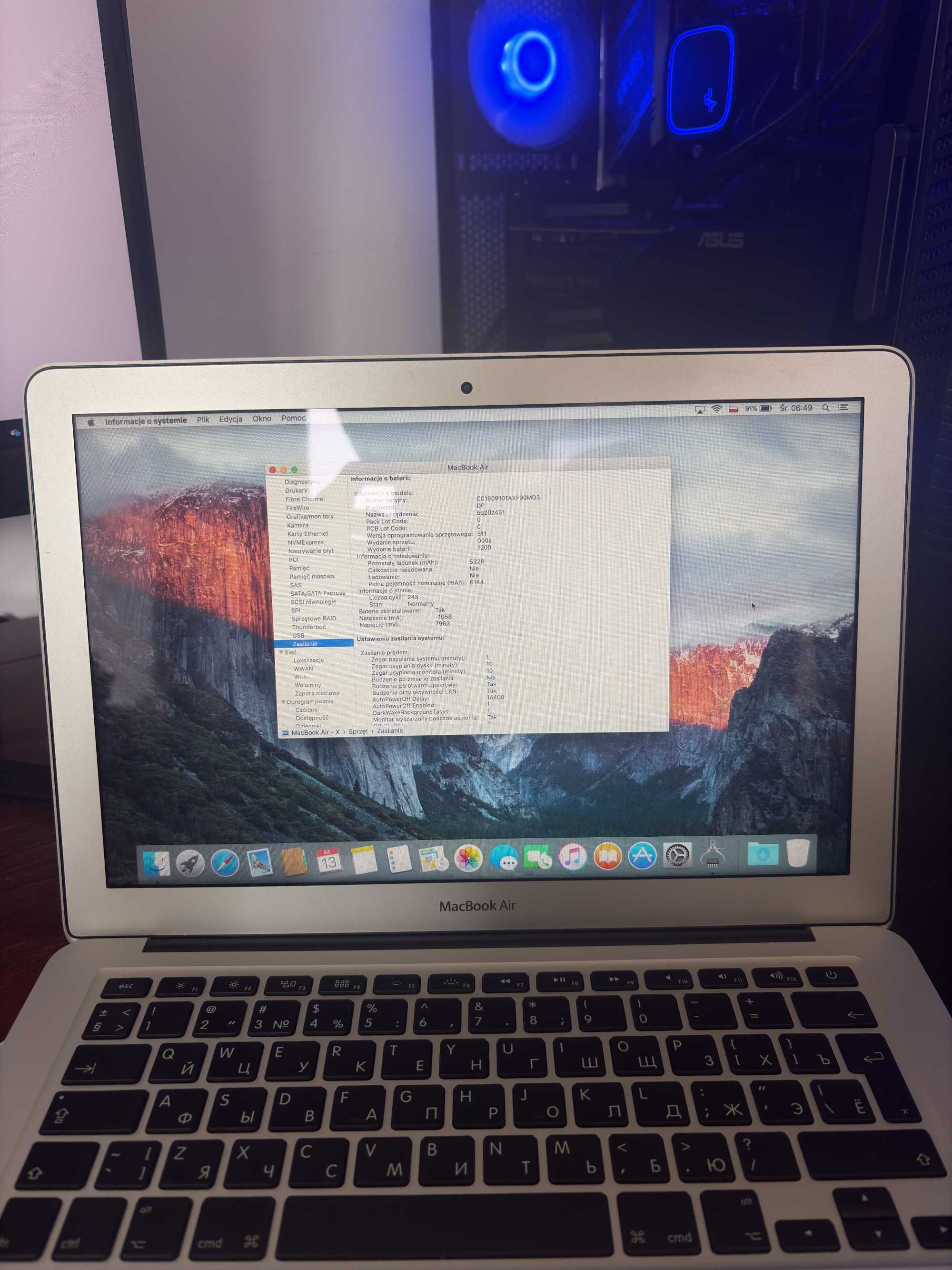 MACBOOK AIR i5 2016 A1466. Stan idealny.